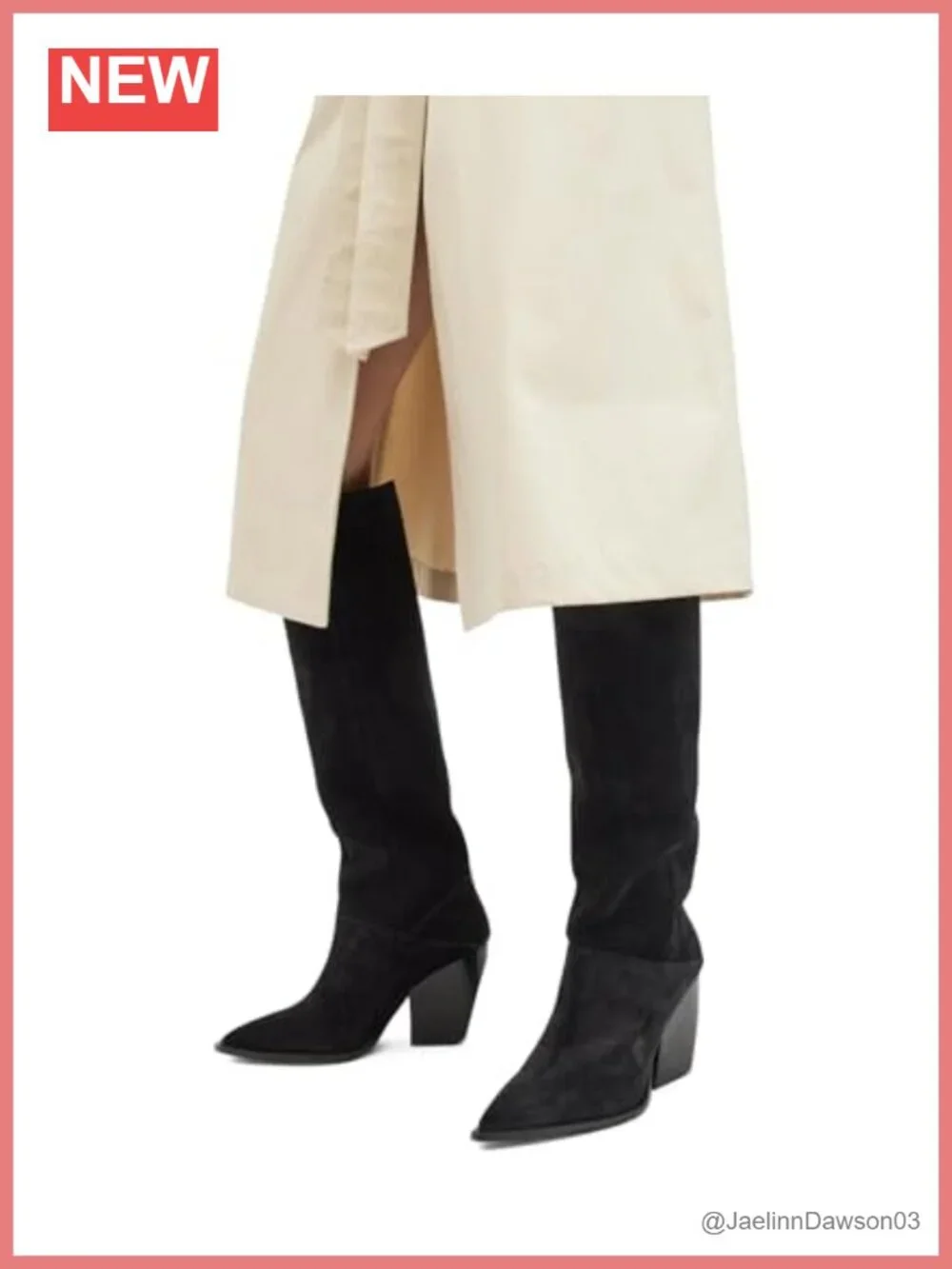 Suede Over-the-Knee Pull-On Slouch Boot Pointed Toe Casual